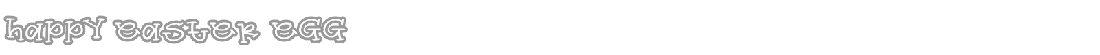 Happy Easter Egg font preview